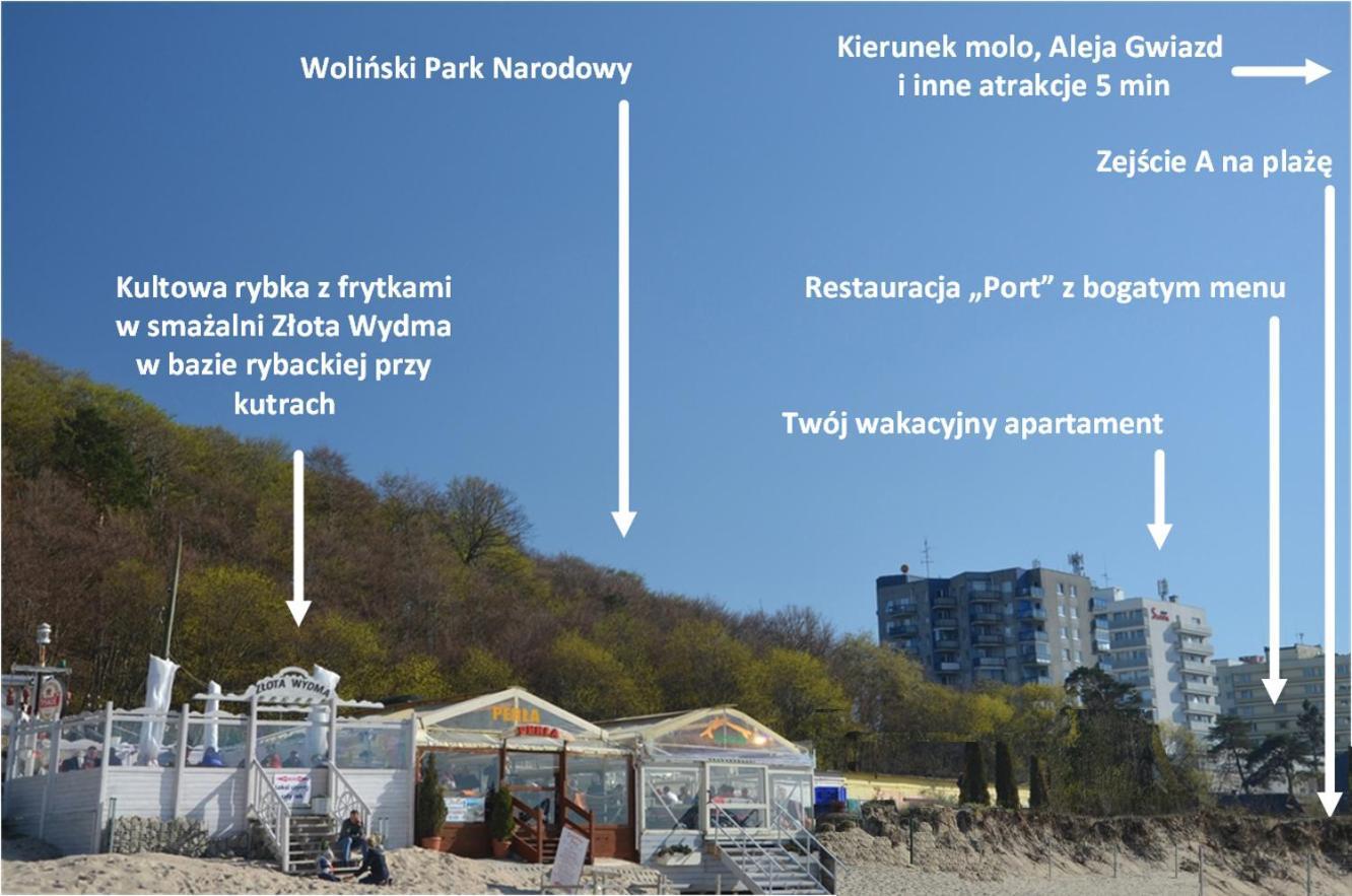 Maly Przytulny Apartament Z Widokiem Na Morze - Po Remoncie Lejlighed Miedzyzdroje Eksteriør billede